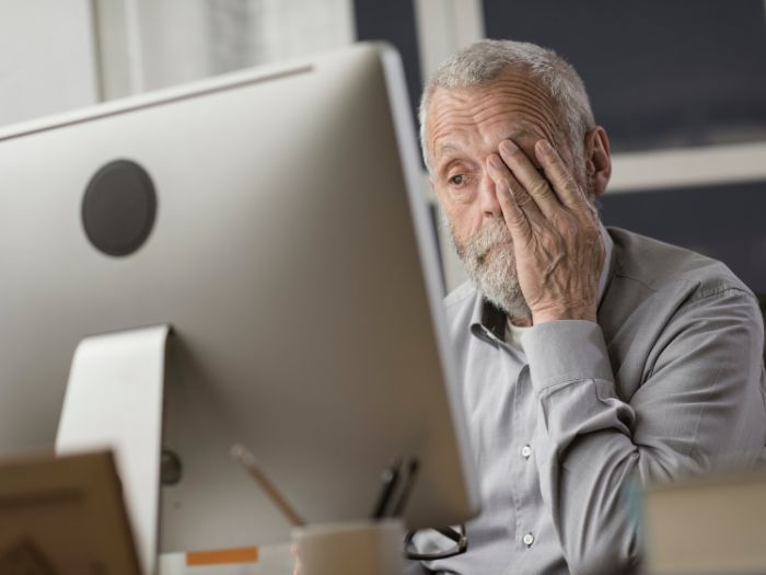 Staff on computer